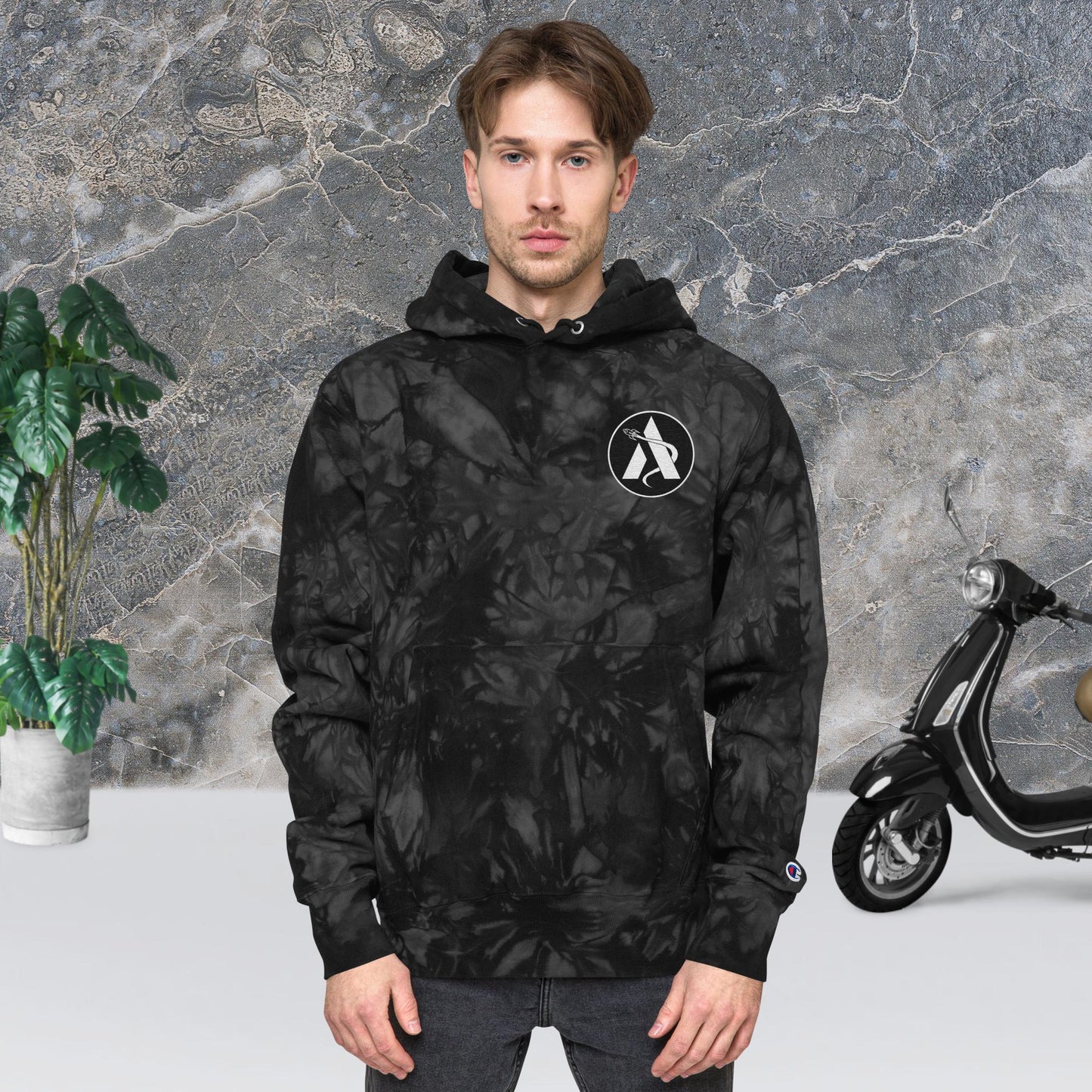 Unisex Champion tie-dye hoodie
