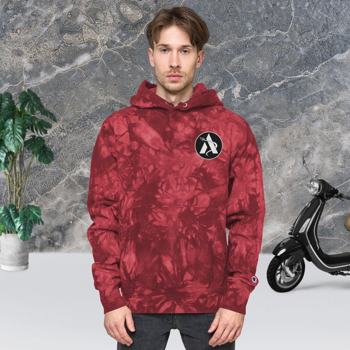 Unisex Champion tie-dye hoodie