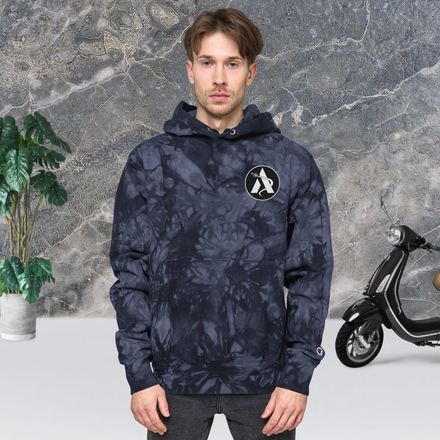 Unisex Champion tie-dye hoodie