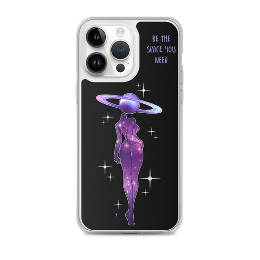 Clear Case for iPhone® Space woman design